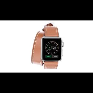 38mm Leather Band Metal Clasp for Apple iWatch